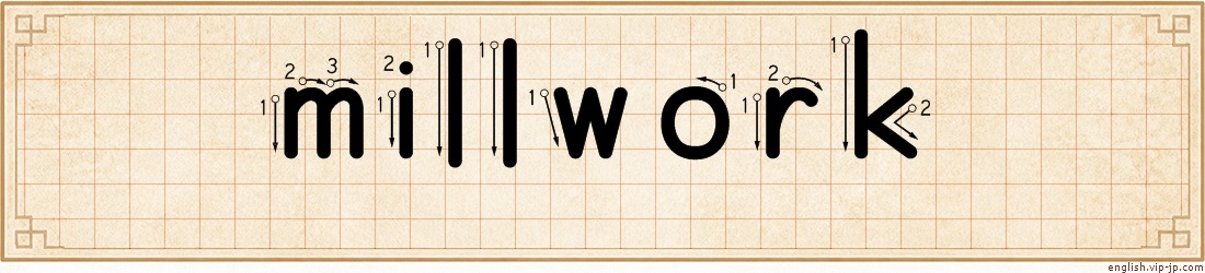 millwork lettering