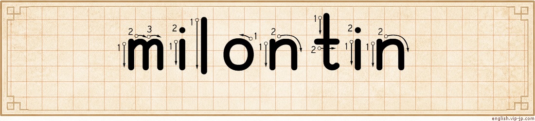 milontin lettering