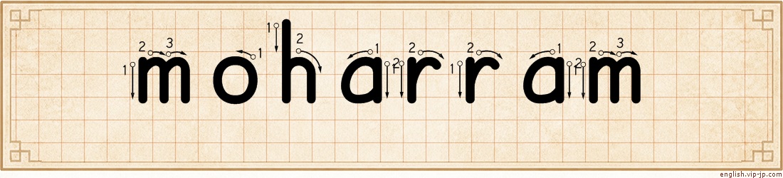 moharram lettering