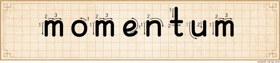 momentum lettering