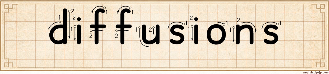 diffusions lettering
