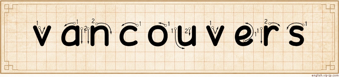 vancouvers lettering