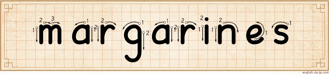 margarines lettering