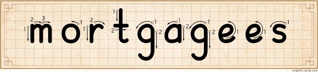 mortgagees lettering