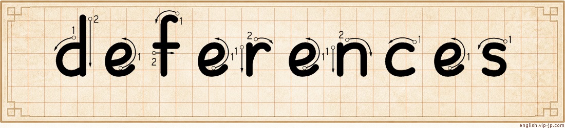 deferences lettering