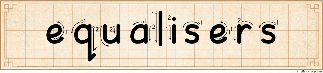 equalisers lettering