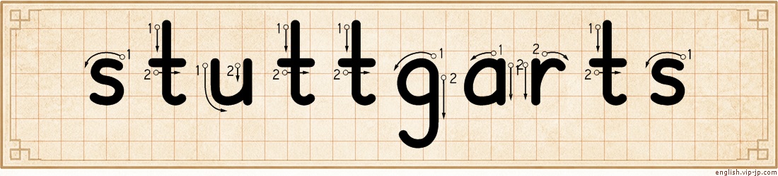 stuttgarts lettering