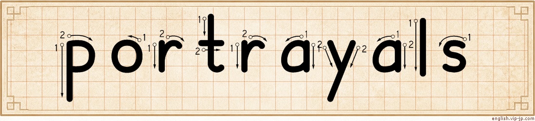 portrayals lettering