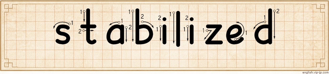 stabilized lettering