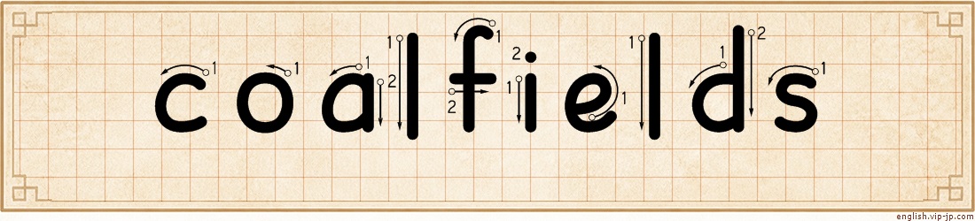 coalfields lettering