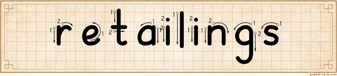 retailings lettering