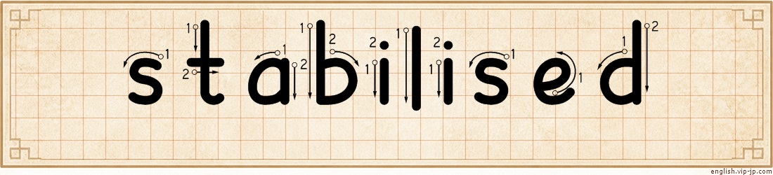 stabilised lettering