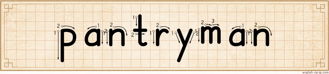 pantryman lettering