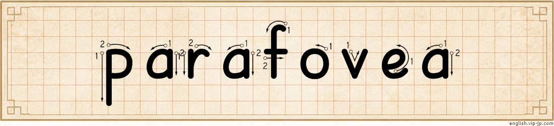 parafovea lettering