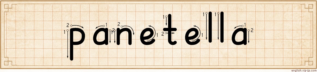 panetella lettering