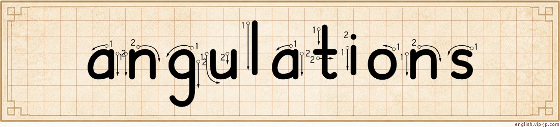 angulations lettering