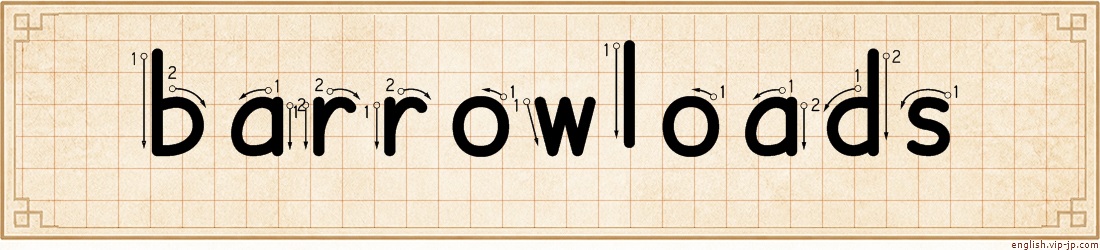 barrowloads lettering