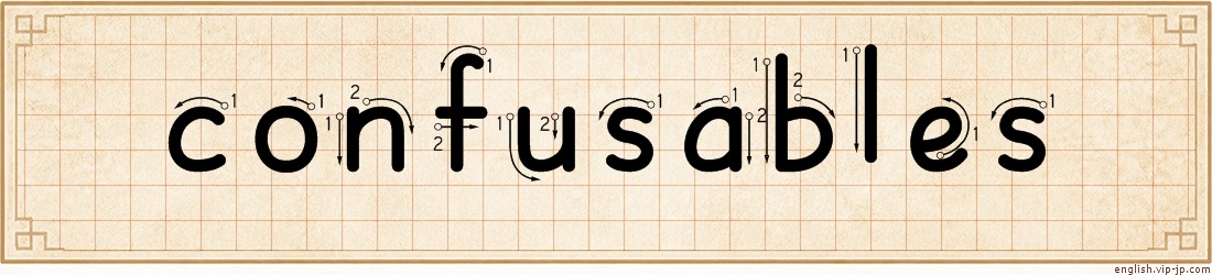 confusables lettering