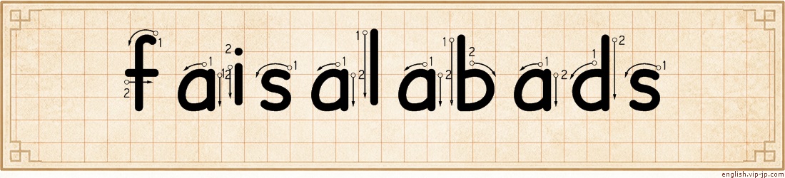 faisalabads lettering