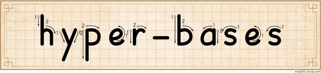 hyper-bases lettering