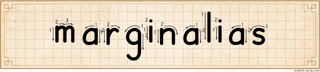 marginalias lettering