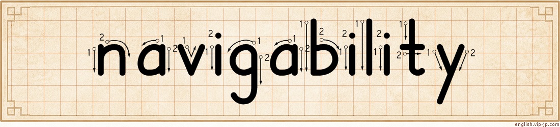 navigability lettering