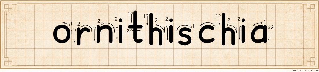 ornithischia lettering