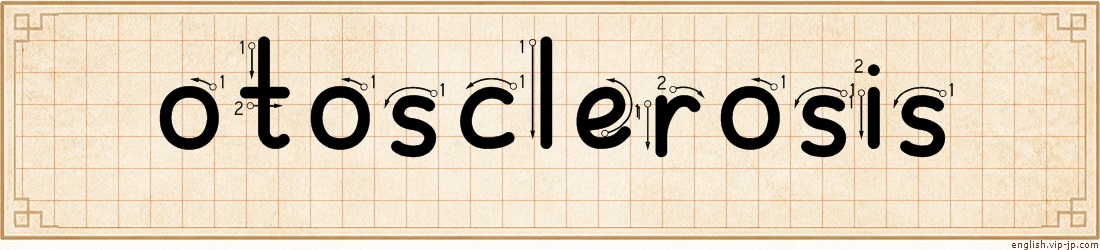 otosclerosis lettering