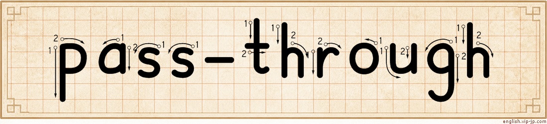 pass-through lettering