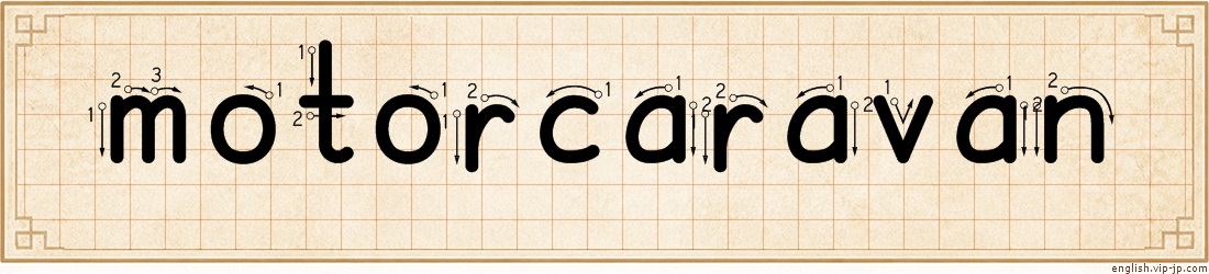 motorcaravan lettering