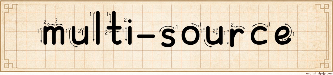 multi-source lettering