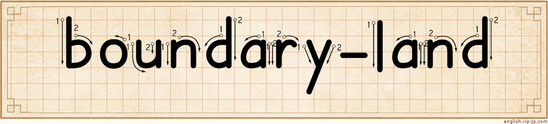 boundary-land lettering