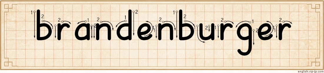brandenburger lettering