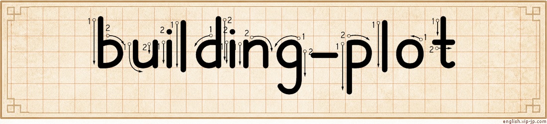 building-plot lettering