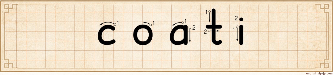 coati lettering