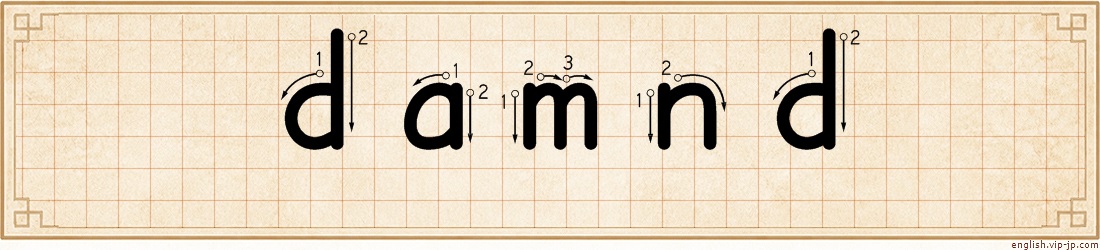 damnd lettering