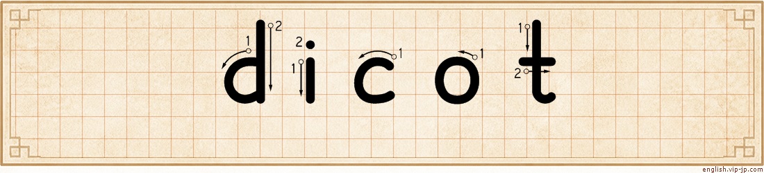 dicot lettering