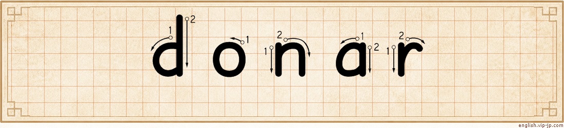 donar lettering