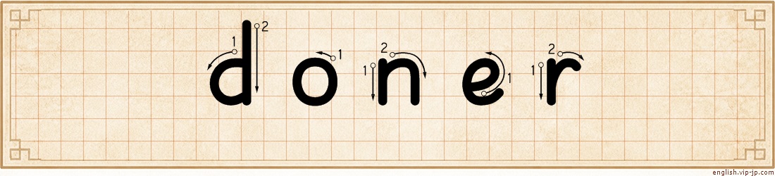 doner lettering