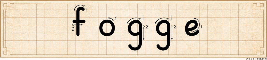 fogge lettering
