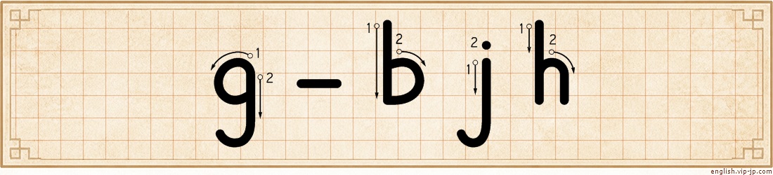 g-bjh lettering