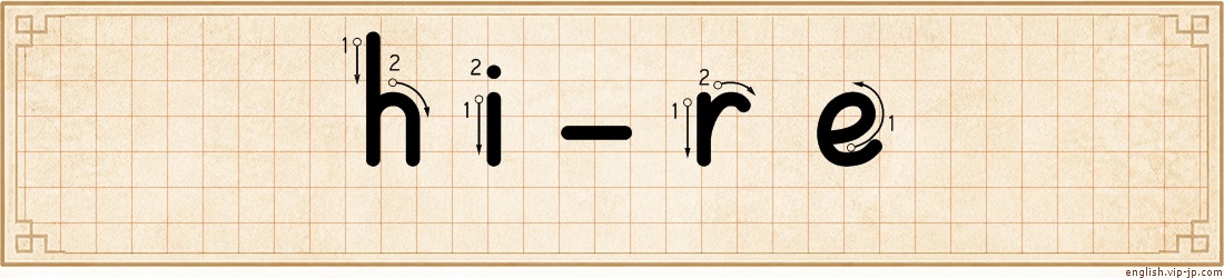 hi-re lettering