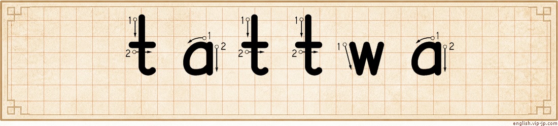 tattwa lettering