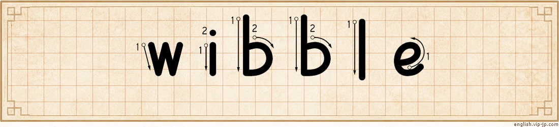 wibble lettering