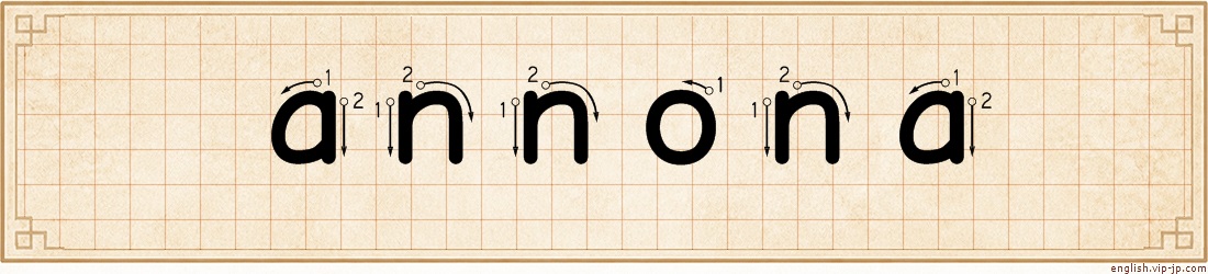 annona lettering