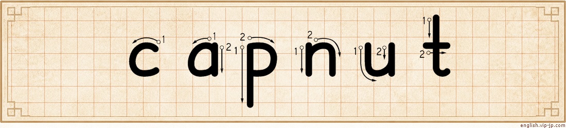 capnut lettering
