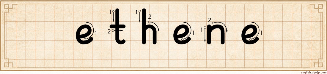 ethene lettering