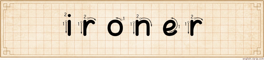 ironer lettering