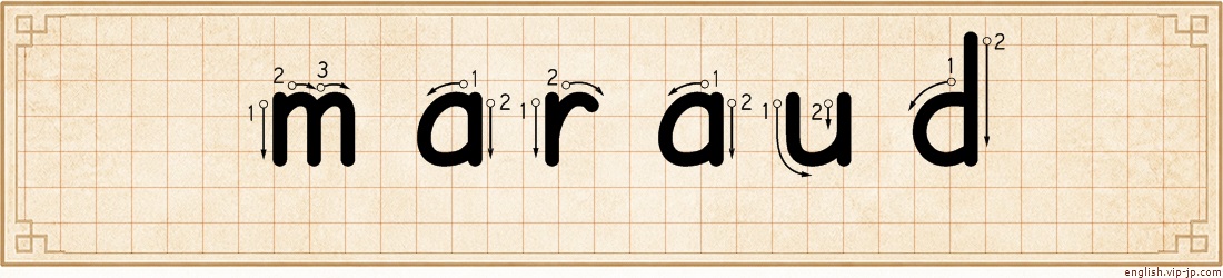 maraud lettering