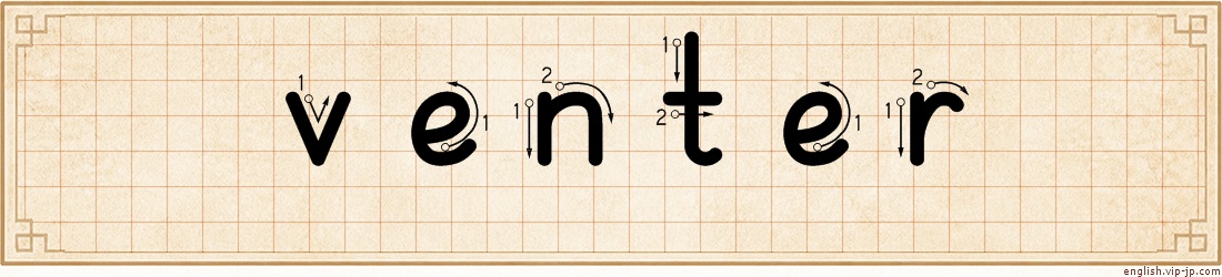 venter lettering